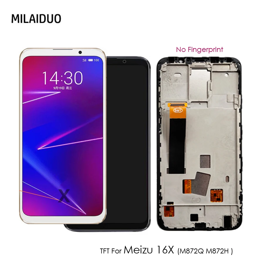ЖК-дисплей 6 0 дюйма TFT для Meizu 16X M872Q M872H сенсорный экран с цифровым