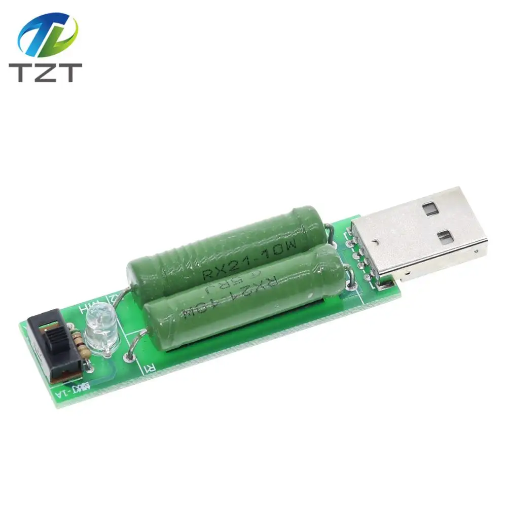 Цифровой измеритель тока TZT мини резистор с USB портом для разрядки и нагрузки