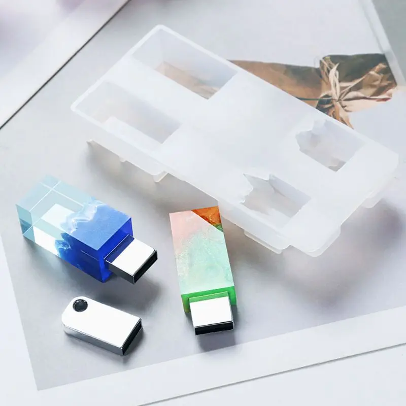 

DIY Снежная гора USB Смола формы с 8G USB драйвер эпоксидная смола искусство крафт