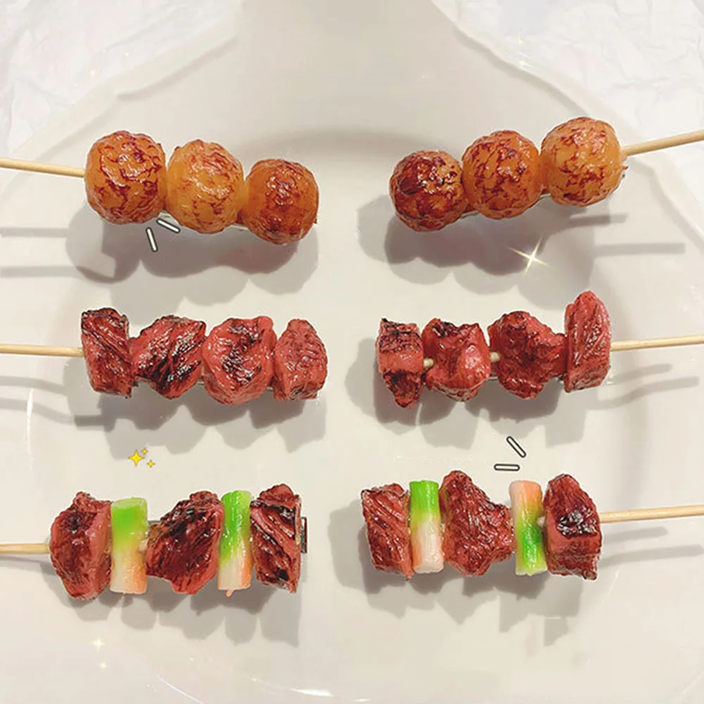 Заколки для волос с имитацией еды забавные заколки изображением свиных ребер