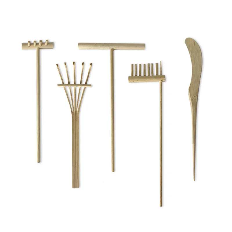 9 шт. Набор бамбуковых граблей для рисования песком 6 | Дом и сад