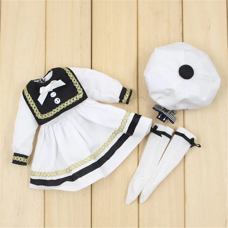 Одежда для кукол Fortune Days Blyth Icy DBS серия белой формы подходит шарнирного тела 1/6 30