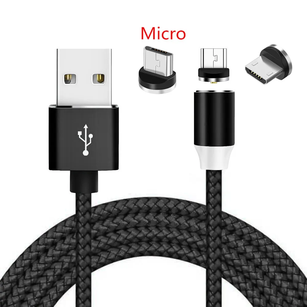 Магнитный зарядный кабель Micro USB Oppo F7 K1 QC 3 0 адаптер быстрой зарядки для Samsung galaxy A3 A5