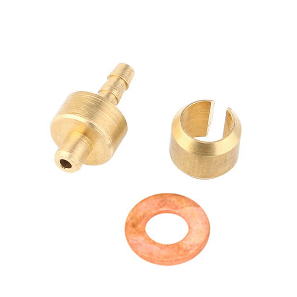 

2sets Oil Pipe Joint Set Oil Needle Olive Head Five-line Body Suitable For HOPE Bicycle Repair Tools Bike Accessories