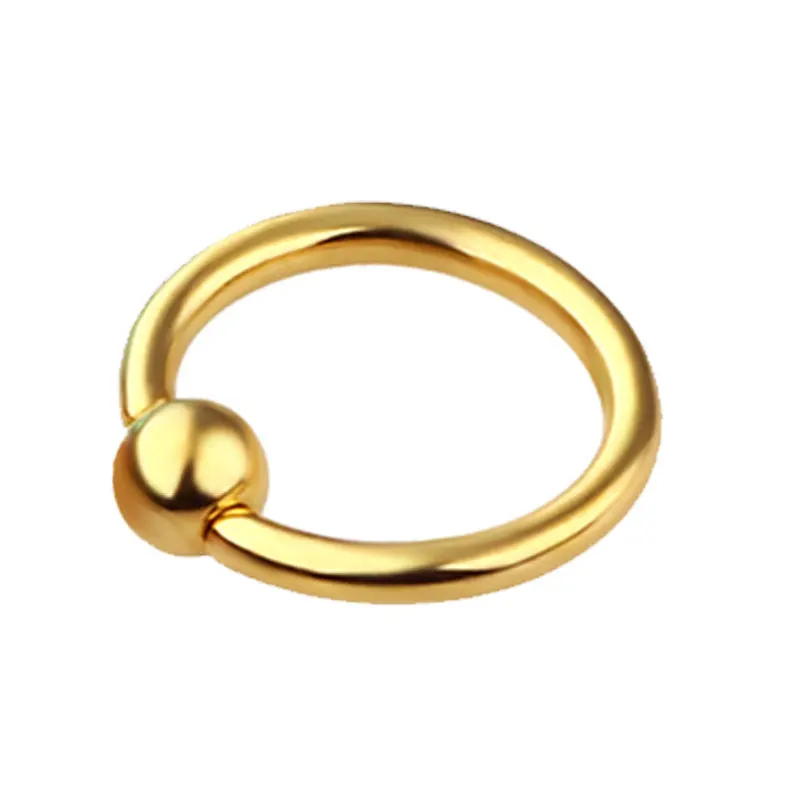 1PC Surgical Stainless Steel Nose Ring with Ball Earring Piercing Punk Fashion Stud Unisex Body Jewelry | Украшения и аксессуары