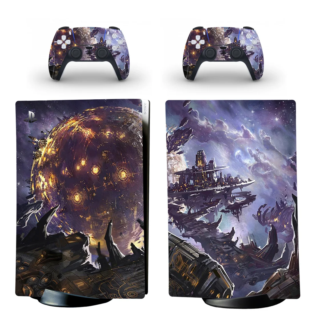 

Star Digital Edition Skin Sticker for Playstation 5 Console & 2 Controllers Decal Vinyl Protective Skins Style 1