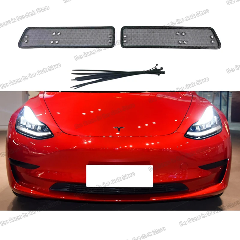 Передняя сетка от насекомых для автомобиля Tesla Model 3 2019 2020 2021 2022 аксессуары