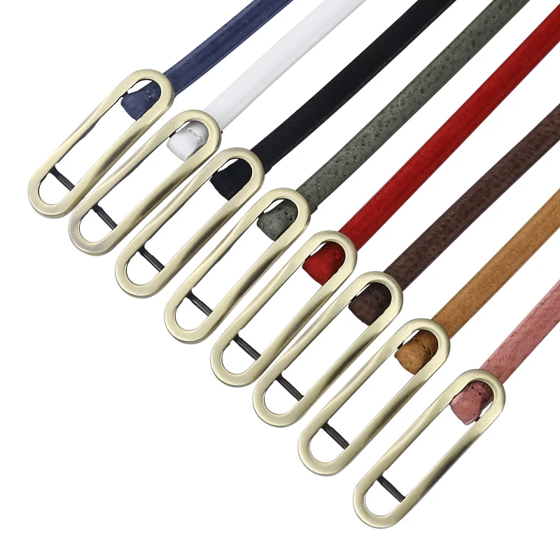 

Soft Faux Leather Ring Buckle Vintage Decorative Casual Tighten All-Match Lightweight Long Women's Belt Fashion Waistband