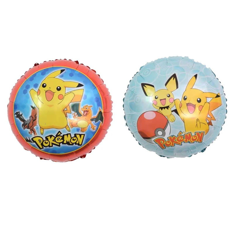 10 шт. 18 дюймов мультфильм Пикачу из Pokemon Go фольги Воздушные шары Детские баллоны с гелием День Рождения украшения Детские поставки globos