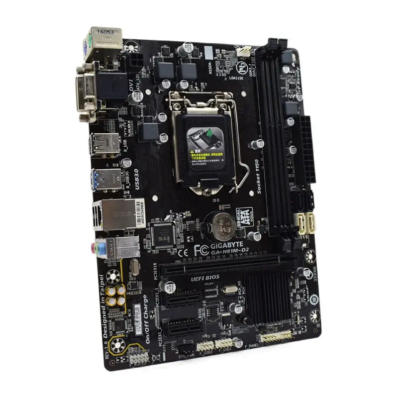 Для GIGABYTE GA H81M D2 LAG 1150 DDR3 intel H81 материнская плата I3 4150 4770K оригинальная б/у