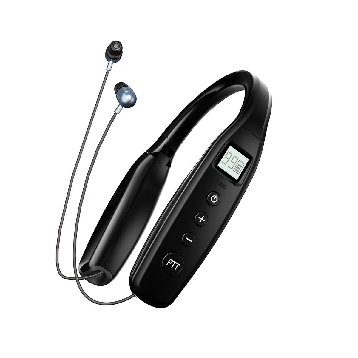 Abbree AR 669 UHF 400 470 МГц 0 5 Вт 99CH Шейная рация Bluetooth гарнитура наушники для