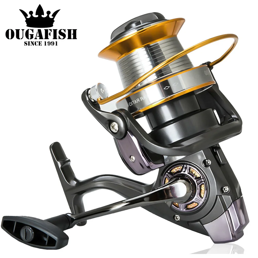 

2021 Spinning Reel Strong Metal High Speed 5.2:1 12+1BB Peche Carp Fishing Reels Big Sea Boat Drag 20-25kg Fish Tools Molinete