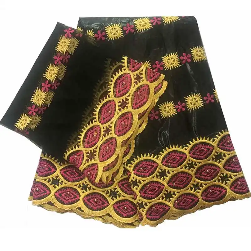 

african Bazin brode latest nigerian lace fabric with beads high quality african bazin riche 5+2yards/lot