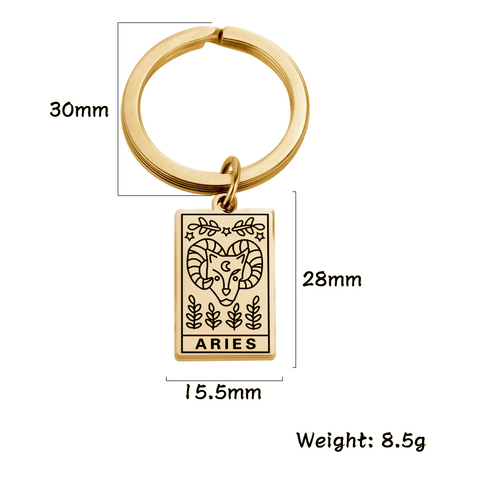 Skyrim зодиакальный брелок для женщин мужчин Телец Лев Близнецы Весы Рак 12