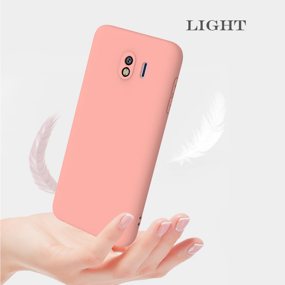 Яркий однотонный Мягкий силиконовый чехол для Samsung Galaxy J3 J4 J6 J7 J8 2018 мягкий матовый