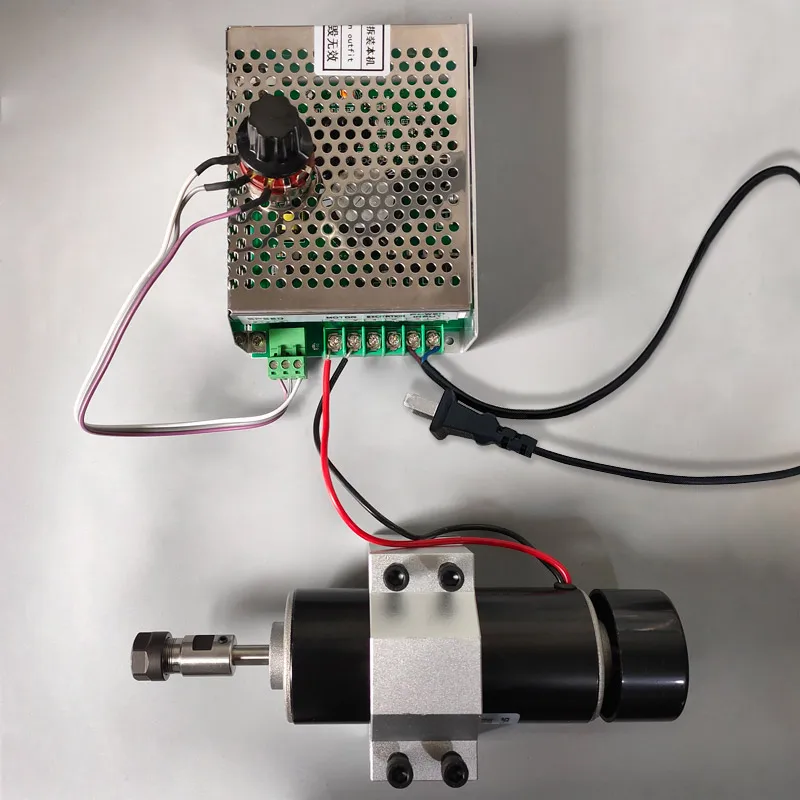 Электродвигатель шпинделя с воздушным охлаждением 500 Вт 100 в + WK611 регулятор