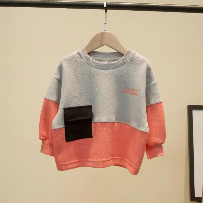 

Boys Spring and Autumn Sweater Babys 2021 New Fashion Cartoon Tops Children's Cute Wind Clothes