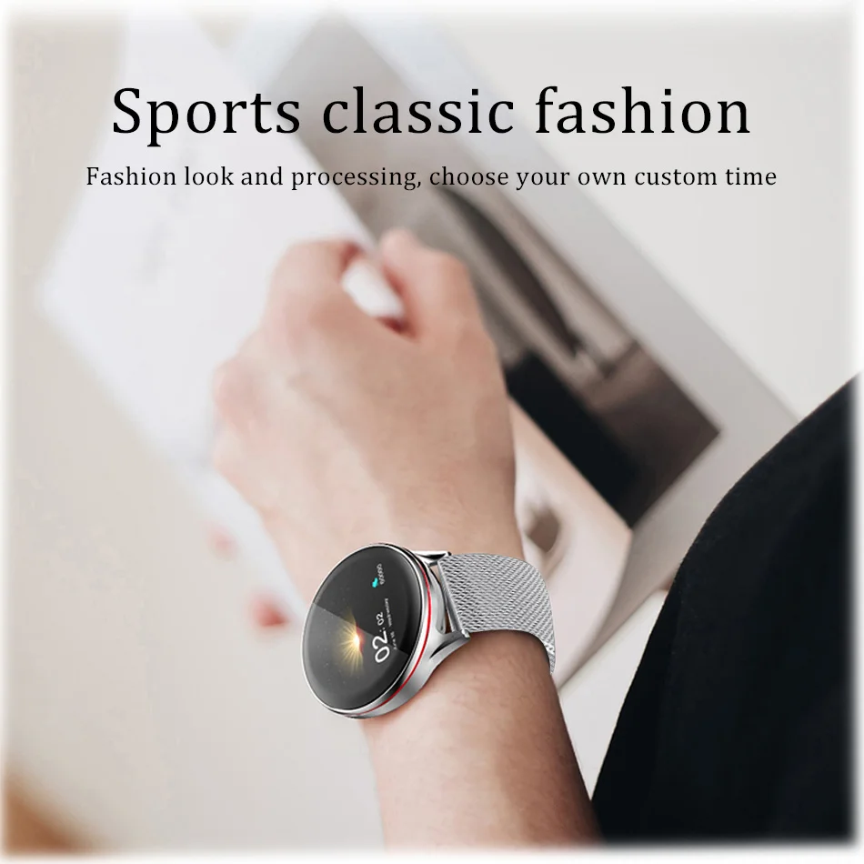 

2021 New Color All Screen Smart Watch Women Men Multifunctional Sport Heart Rate Blood Pressure IP67 Waterproof Smartwatch