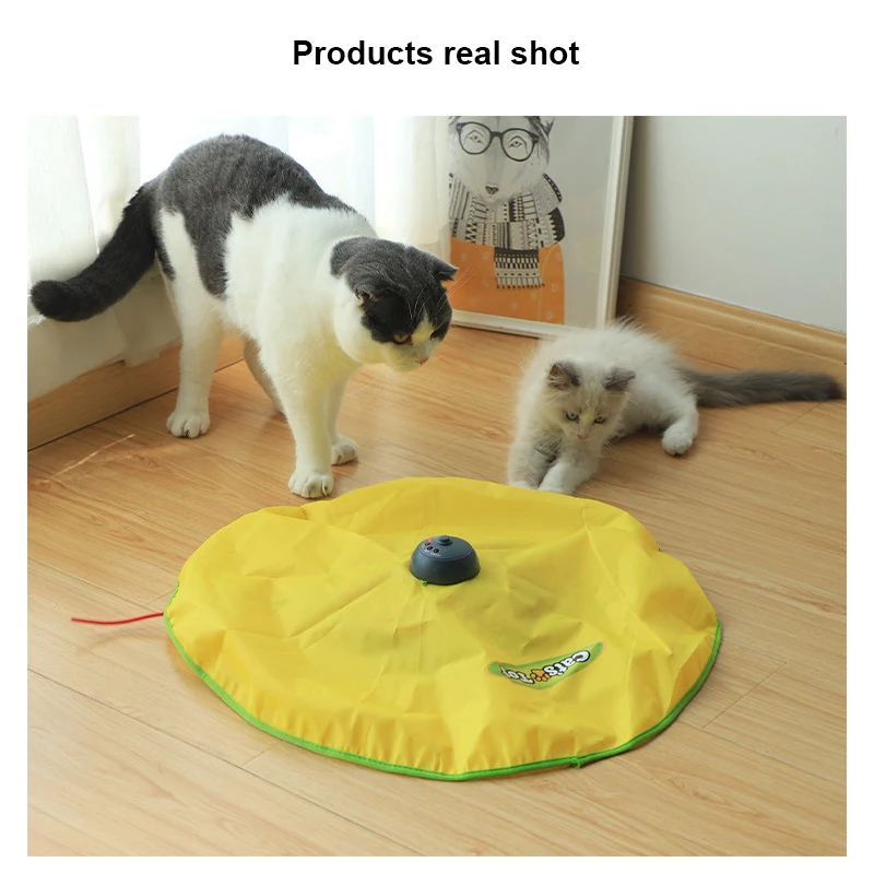 

Smart Interactive Cat Toy Undercover Mouse Fabric Cat's Meow Interactive Electronic Toy Creative Pet Puppy Cat Kitten Ball