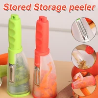 peeler with container stainless steel multifunctional fruit knife with storage box for vegetable potato home kitchen accessories