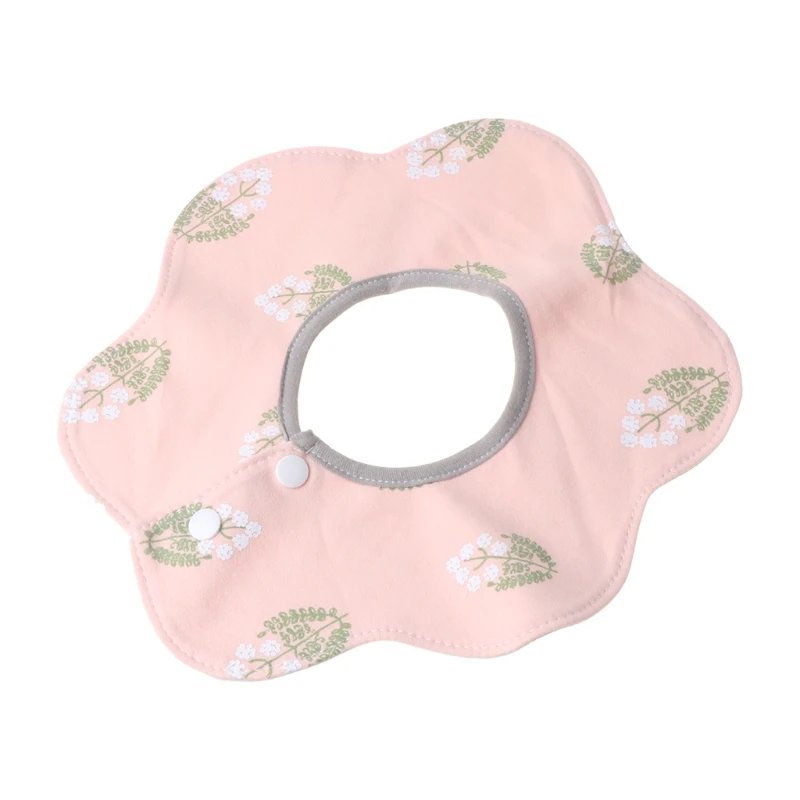 

5pcs/set Newborn Baby Pure Cotton Waterproof Flower Bibs Feeding Burp Cloths