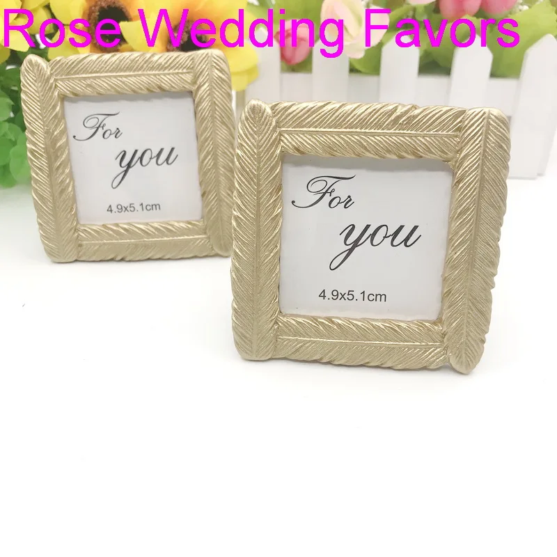 (10 шт./лот) Бесплатная доставка + креативный дизайн Золотая фоторамка с перьями