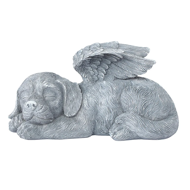 Новый Ангел кошка и собака украшения креативная смола памятный камень для