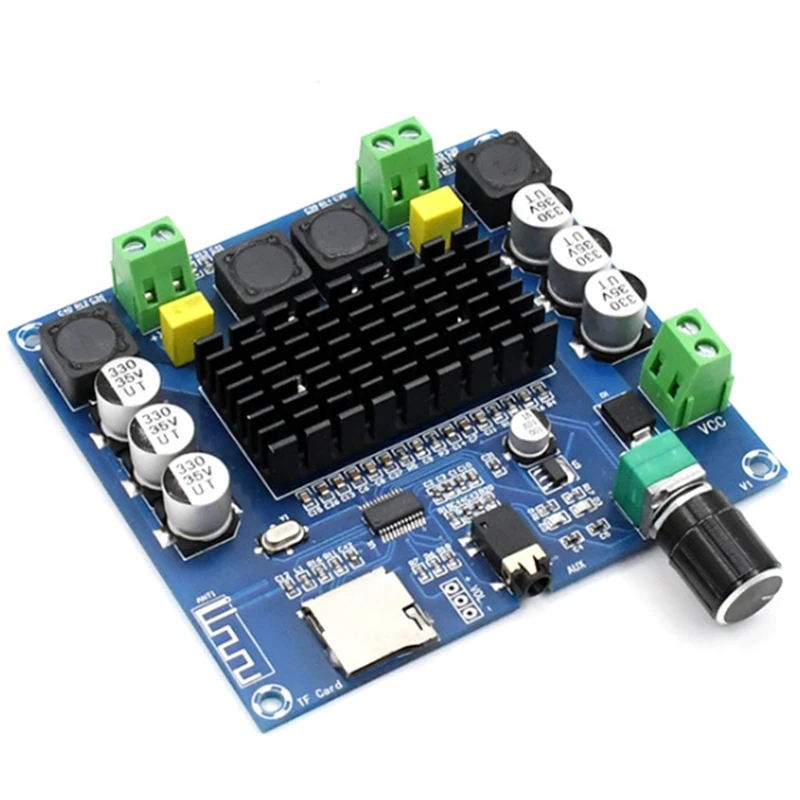 XH A105 Bluetooth 5 0 TDA7498 беспроводной цифровой усилитель мощности стерео o плата 2X100W AMP