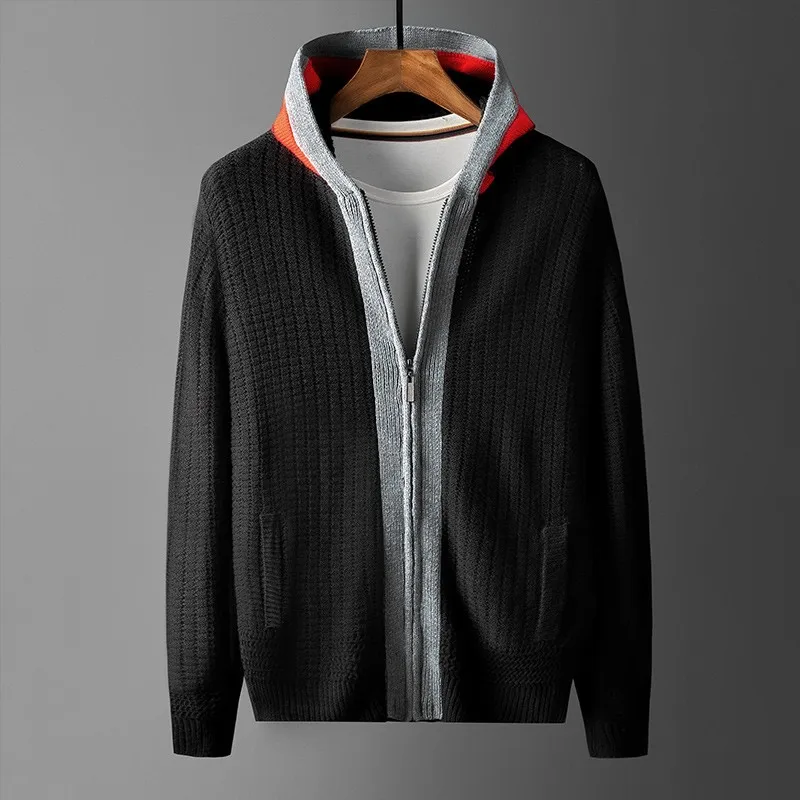 

Мужской свитер с капюшоном, размеры до 4XL