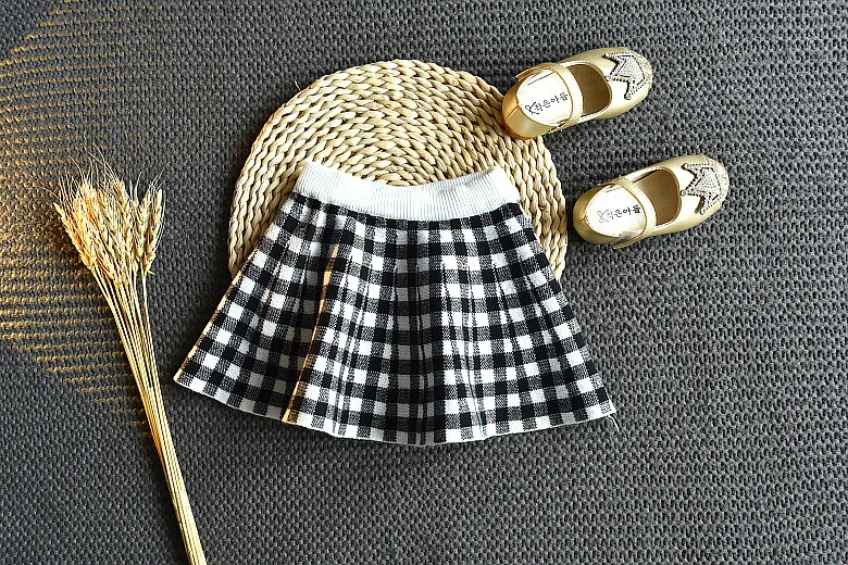 

Girls Sets Children'S Clothing 2020 Autumn Winter New Plaid Bow School Student Suit Knit Sweater+ Short Skirt 2pcs Kids Outfits