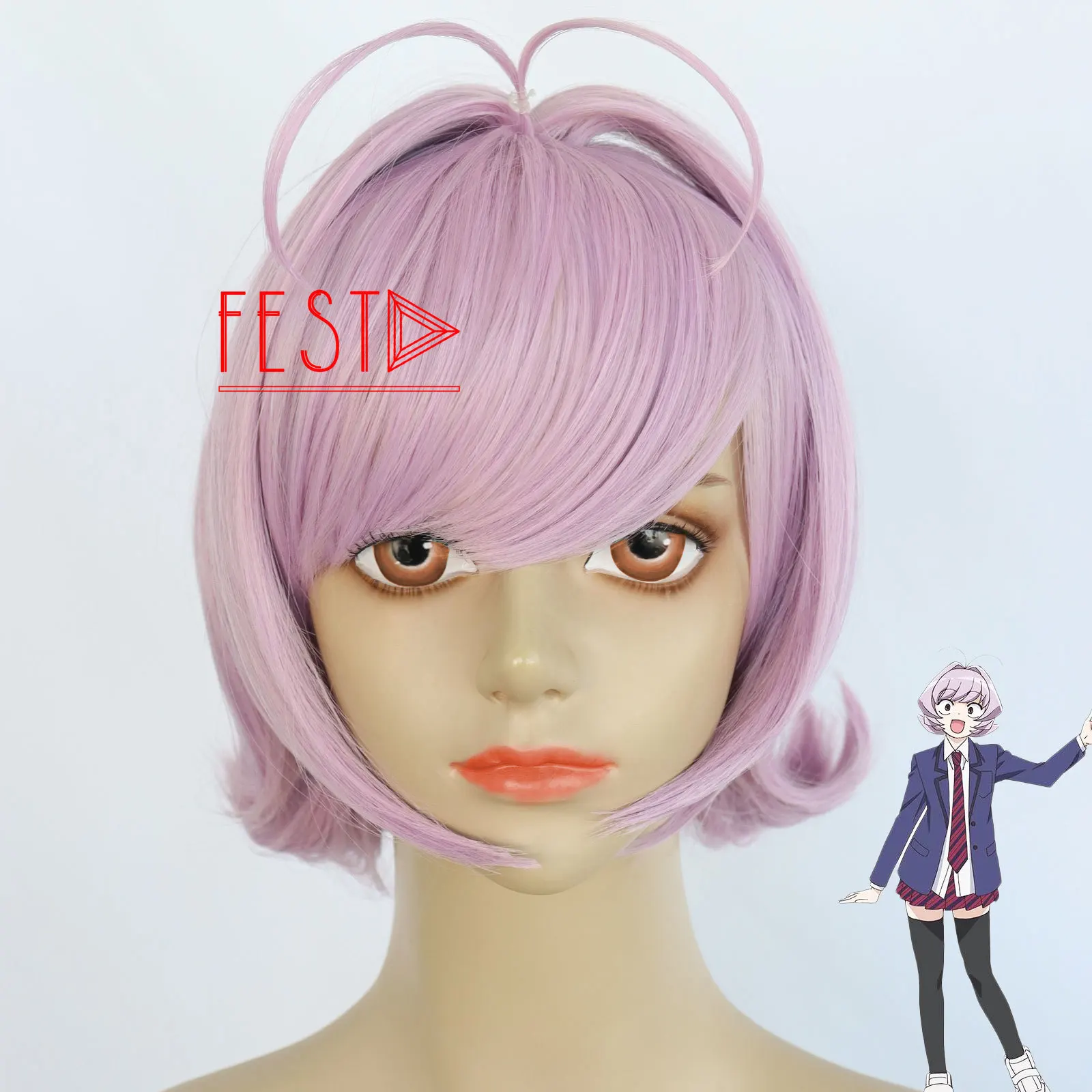 Парик для косплея Najimi Osana парик из аниме Коми не могу общаться розовый короткий
