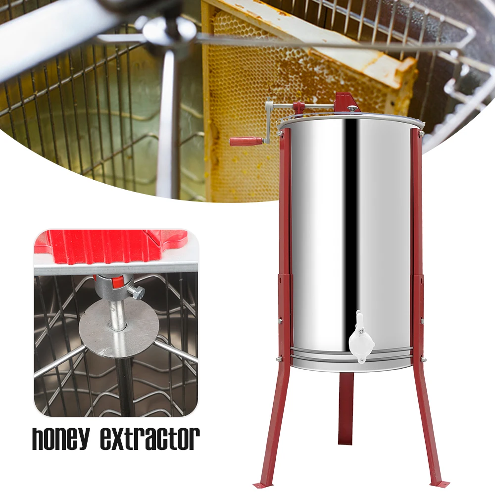 Пчеловодство Мед экстрактор пластик 2 рамы ручной пчела мед гребень Спиннер
