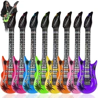 80s party 90s props rockstar electric guitar inflatable 35 inch rock n roll birthday party decoration balloon toy supplies