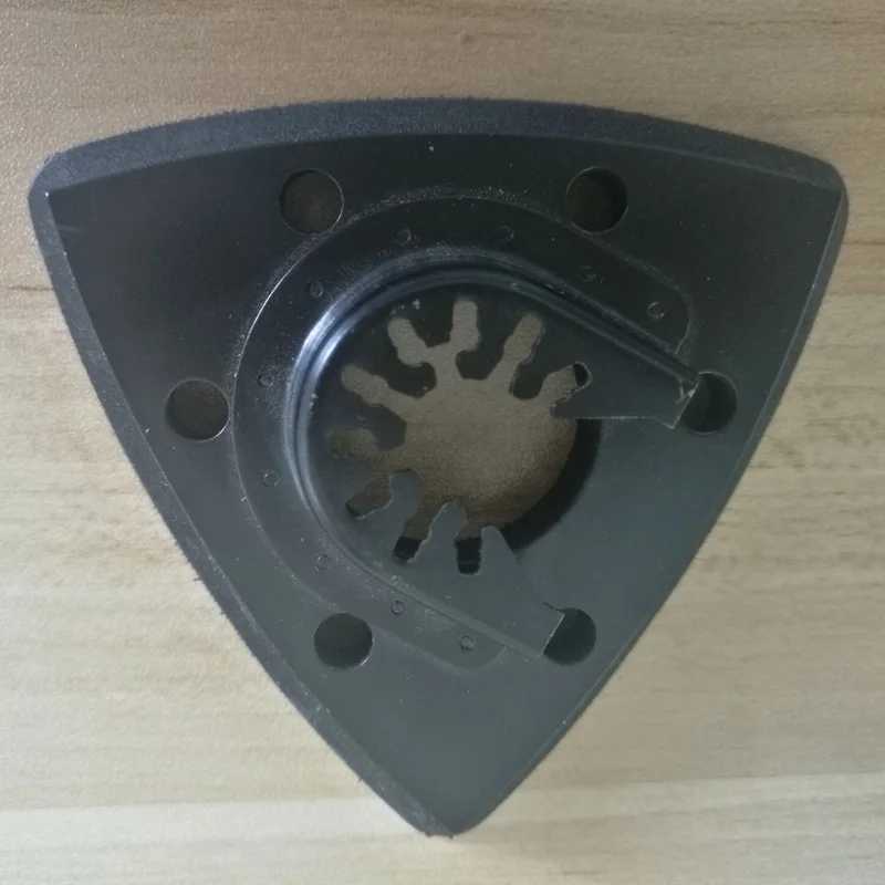 

93mm Flush Triangular Sanding Pad Oscillating Saw Blade For Fein For Bosch 1Pcs Black Sand Base Saw Blades