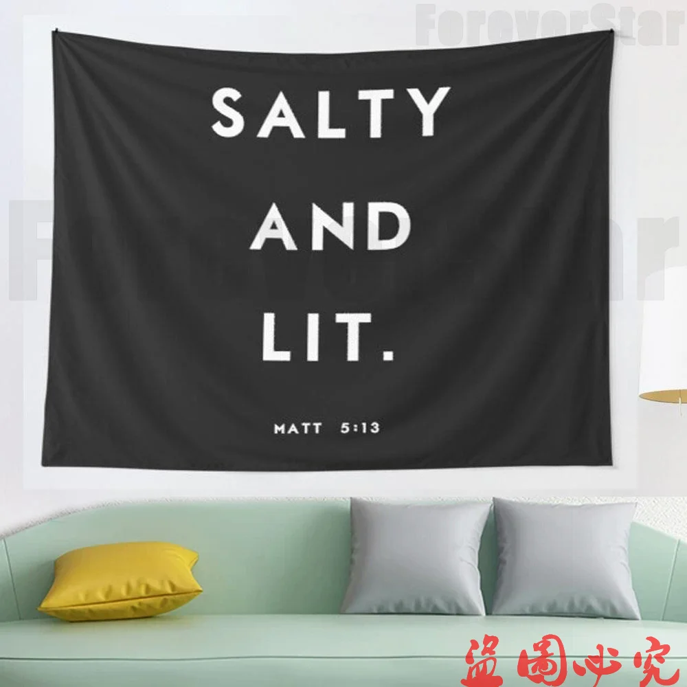 

Salty and Lit tapestry Wall Hanging Tapestries for Living Room Bedroom Decor