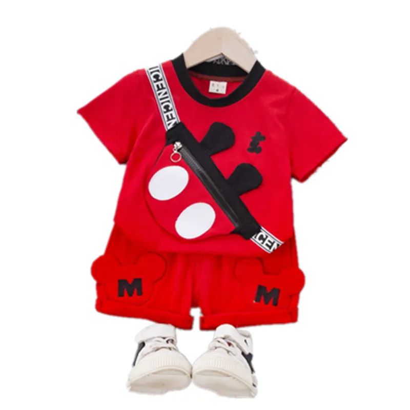 

Baby Clothes Suit for Boy Cartoon T Shirt Shorts Children Cotton Infantil Clothes Cartoon Print Costume 2pcs 2020 Summer