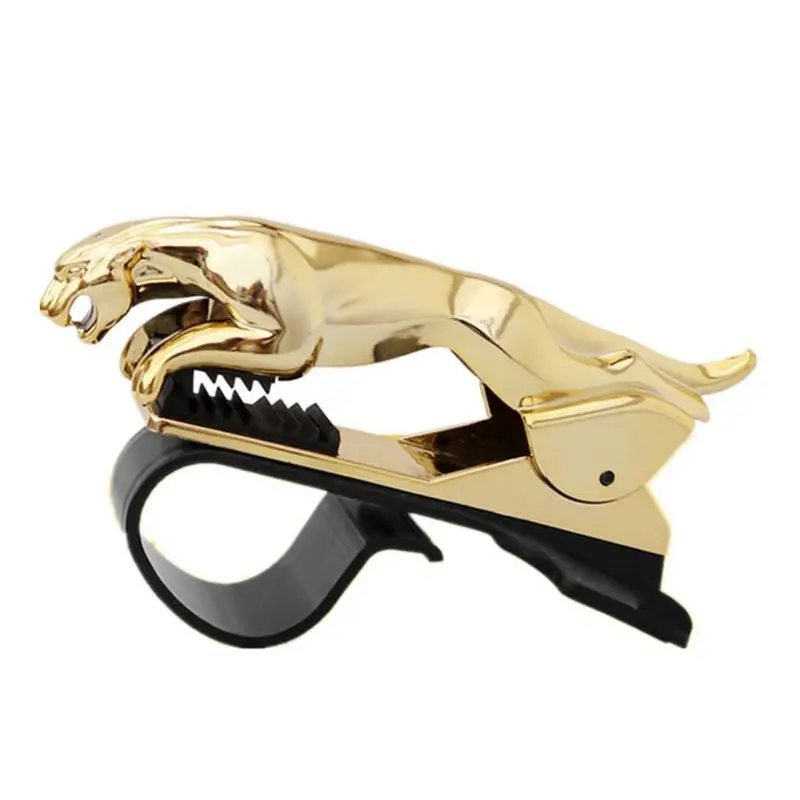 

Car Dashboard Mount Clip Phone Holder Leopard Shape Adjustable GPS Stand Bracket
