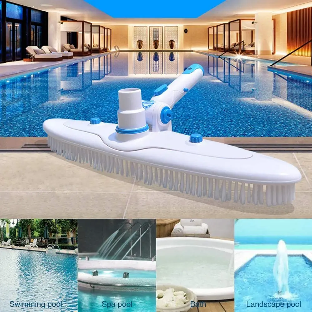 

Swimming Pool Brush Pool Floor Wall Cleaner Cleaning Tool Vacuum Head Absorb Broom Algae Remover Scrubber Fountain Vacuum Brush