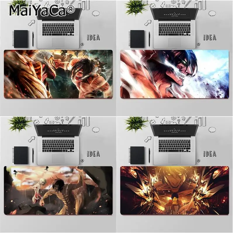 

MaiYaCa Top Quality Attack on Titan Beautiful Anime Mouse Mat Free Shipping Large Mouse Pad Keyboards Mat