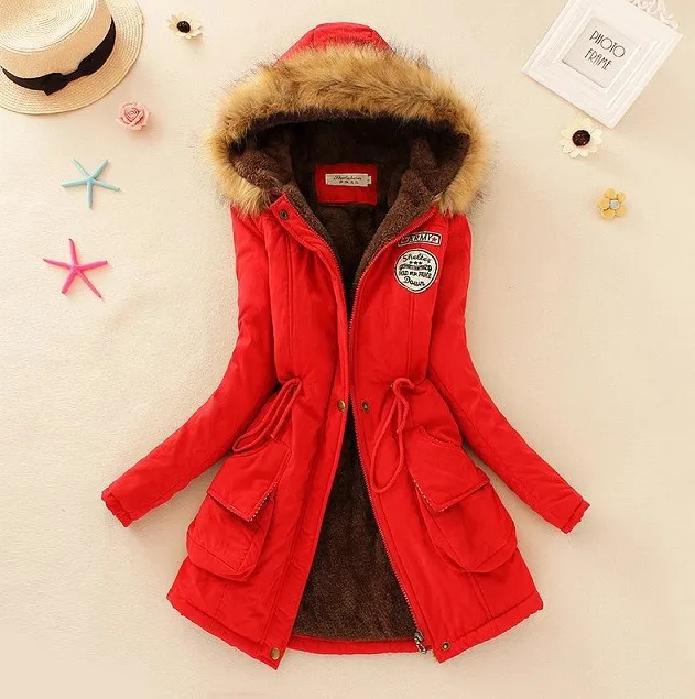 Faux Fur Coats For Women New Parkas Woman Winter Coat Thicken Cotton Jacket Women's Outwear Thick Overcoat