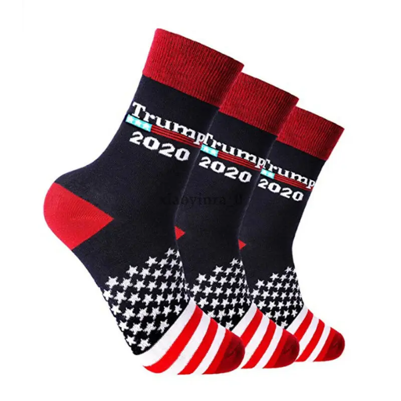 Новинка 2020 г. носки с буквенным принтом толстые длинные унисекс Дональда Трампа в