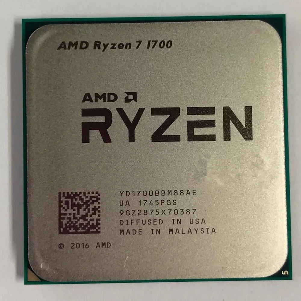 AMD Ryzen 7 1700 R7 PU процессор 8 сердечника кабеля 16 нитей AM4 3 0 ГГц 20 МБ TDP 65 Вт Кэш 14nm DDR4