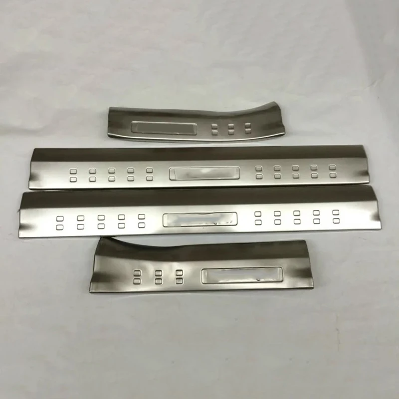 Door Sill Scuff Plate 4pcs Welcome Pedal Protection Sticker Car Styling Accessories For Nissan Qashqai 2018 2019 | Автомобили и