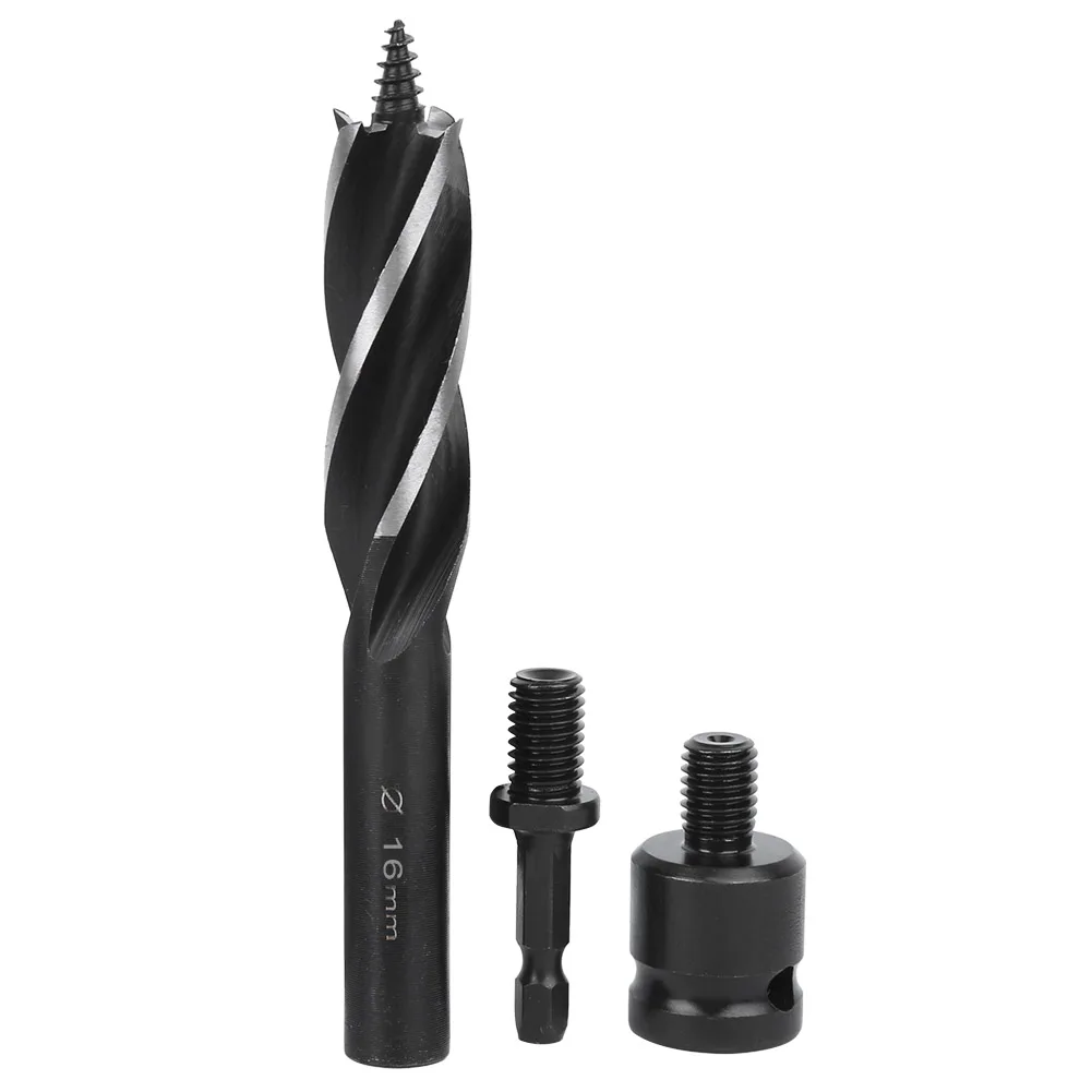 

Excellent High‑Carbon Steel 4‑Slot 4‑Edge Wood Drilling Bit Kit Hex Handle Hole Opener(16mm )