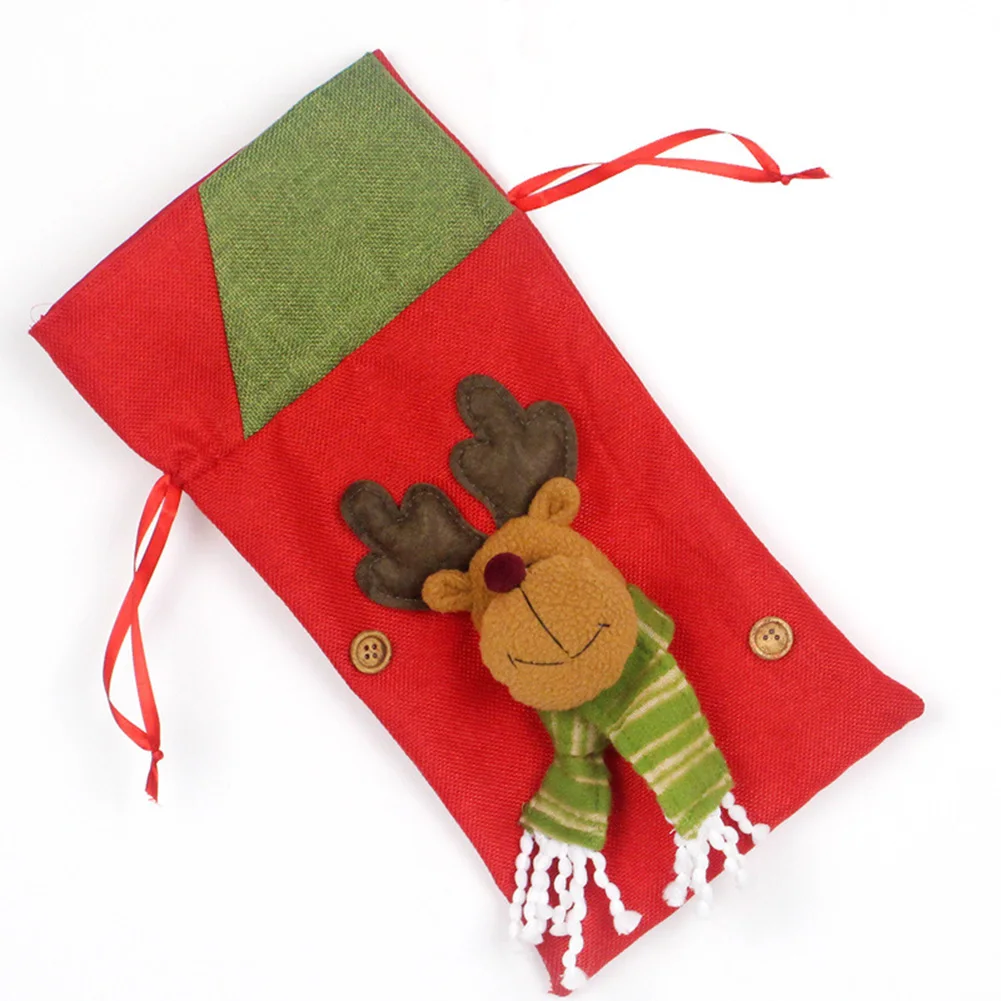 

Рождественский Подарочный пакет на шнурке в виде Санты, свадебный мешок для конфет, детские подарочные пакеты, рождественские украшения ...