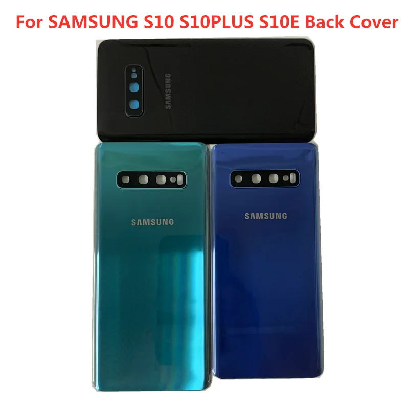 Задняя стеклянная крышка для Samsung Galaxy S10 Plus G973 s10 + G975 s10e сменная Крышка батарейного