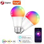 Умная Светодиодная лампа ZigBee 3,0 с цоколем Е27, 220 В, 110 В