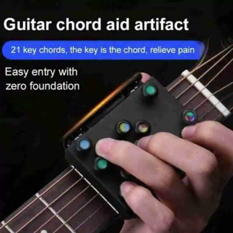 

1pcs chord assist 21 Guitar Chords Beginner Teaching Trainer Acoustic Practice System Guitar Aid Chord Accessories Learning Y6K4