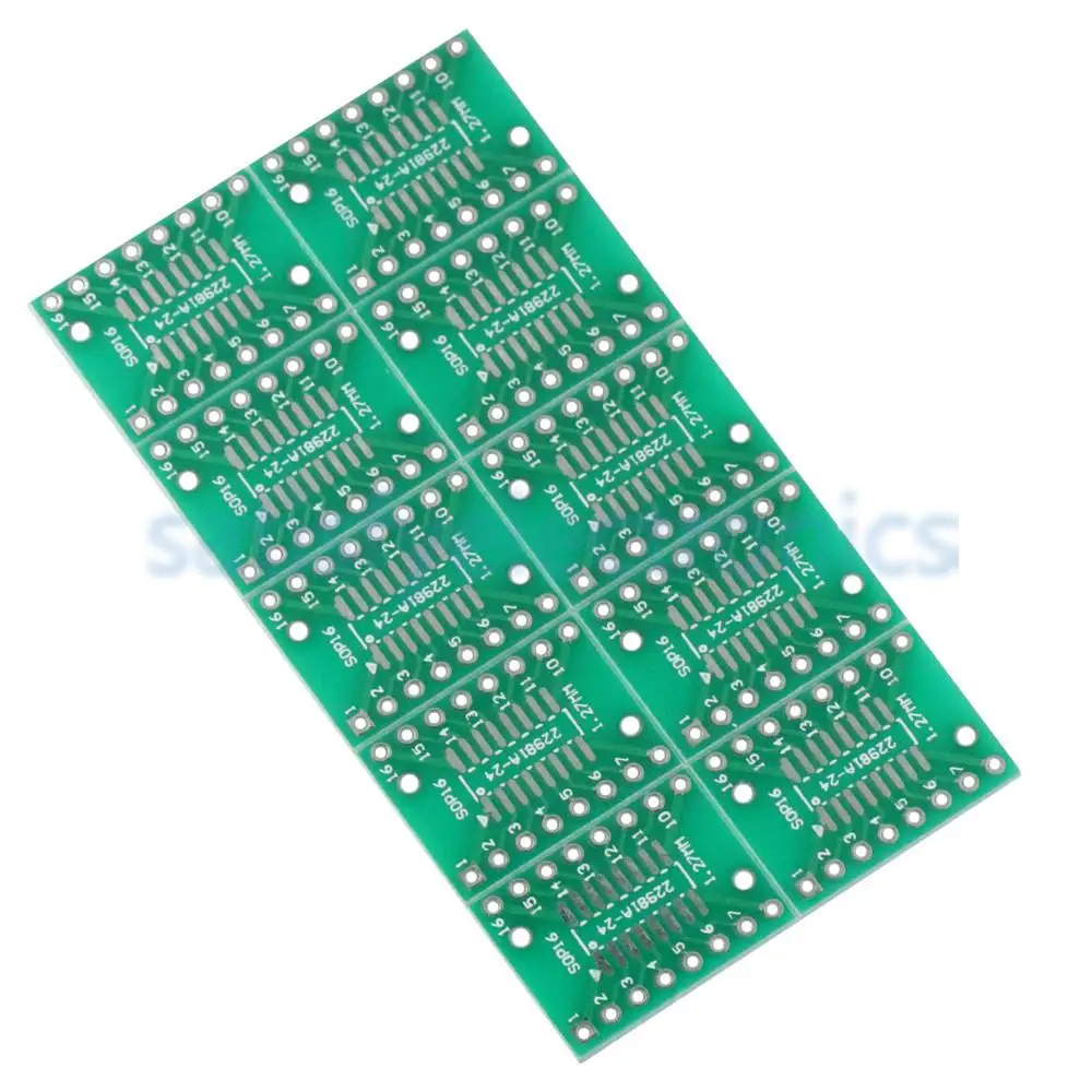 10 шт. SOP16 SSOP16 TSSOP16 к DIP16 0 65/1 27 мм IC АДАПТЕР Diy Kit электронный модуль платы блока