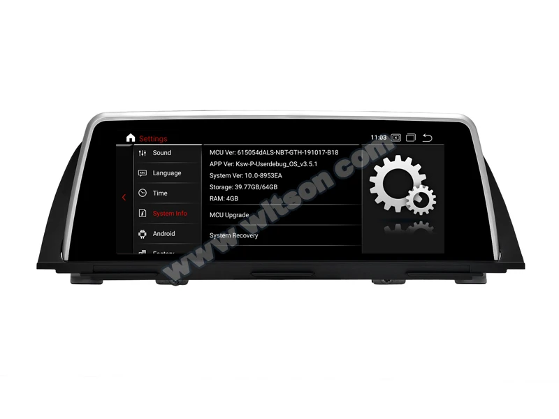 Автомобильный DVD-плеер WITSON Android 10 0 25 дюйма GPS для BMW 5 серии F10 F11 2011-2012 4 Гб + 64 ГБ
